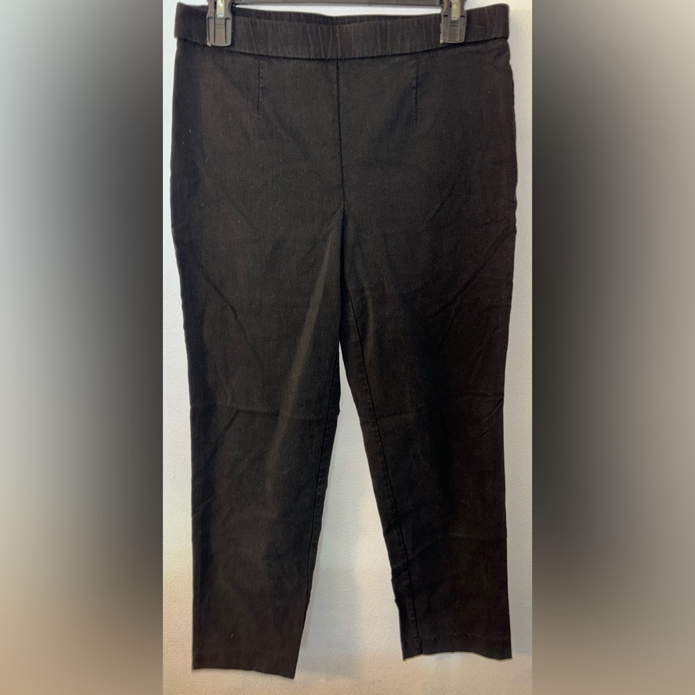 JM Collection Women’s Size Medium M Pants Black Elastic Waist Stretchy Casual